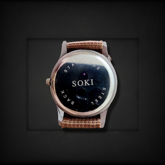 Soki Mens Brown Wrist Watch ⌚ - Picture 2 of 5